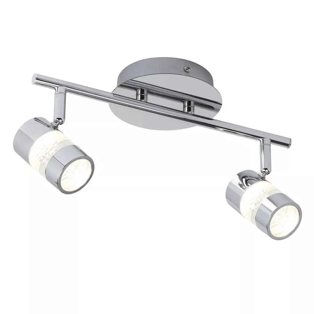 searchlight spots Bubbles 2Lt LED Bathroom Spotlight - Chrome & Acrylic, IP44 - searchlight spots Bubbles 2Lt LED Bathroom Spotlight - Chrome & Acrylic, IP44