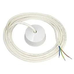 cieling rose Linkfast 3 Pin Rose with 3m x 0.75mm² Flex - cieling rose Linkfast 3 Pin Rose with 3m x 0.75mm² Flex