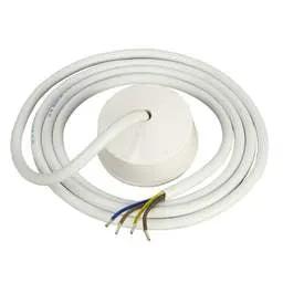 cieling rose Linkfast 4 Pin Rose with 2m x 0.75mm² Flex - cieling rose Linkfast 4 Pin Rose with 2m x 0.75mm² Flex