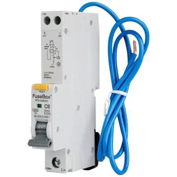 Fusebox RCBO Fusebox RCBO 6A C Curve Type A Single Pole 10kA RTA100630C - Fusebox RCBO Fusebox RCBO 6A C Curve Type A Single Pole 10kA RTA100630C