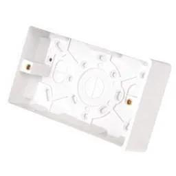 PATRESS BOX Scolmore Click Curva 2 Gang 35mm Pattress Back Box White - PATRESS BOX Scolmore Click Curva 2 Gang 35mm Pattress Back Box White
