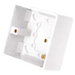 PATRESS BOX Scolmore Click Curva 1 Gang 47mm Pattress Back Box White - PATRESS BOX Scolmore Click Curva 1 Gang 47mm Pattress Back Box White