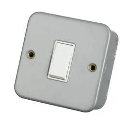 pvc back boxes Scolmore Click Essentials 10A 1 Gang 2 Way Light Switch Metal Clad - pvc back boxes Scolmore Click Essentials 10A 1 Gang 2 Way Light Switch Metal Clad