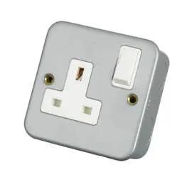 pvc back boxes Scolmore Click Essentials 13A DP 1 Gang Socket Metal Clad - pvc back boxes Scolmore Click Essentials 13A DP 1 Gang Socket Metal Clad
