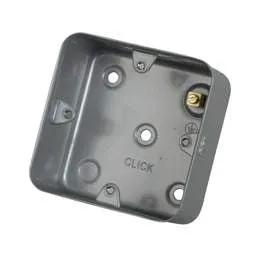 pvc back boxes Scolmore Click Essentials 1 Gang 40mm Surface Mounting Box Metal Clad - pvc back boxes Scolmore Click Essentials 1 Gang 40mm Surface Mounting Box Metal Clad