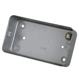 pvc back boxes Scolmore Click Essentials 2 Gang 40mm Surface Mounting Box Metal Clad - pvc back boxes Scolmore Click Essentials 2 Gang 40mm Surface Mounting Box Metal Clad