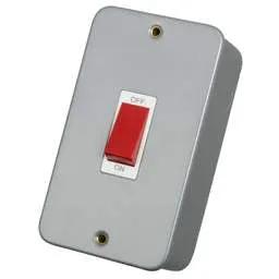 pvc back boxes Scolmore Click Essentials 45A DP 2 Gang Vertical Switch Metal Clad - pvc back boxes Scolmore Click Essentials 45A DP 2 Gang Vertical Switch Metal Clad