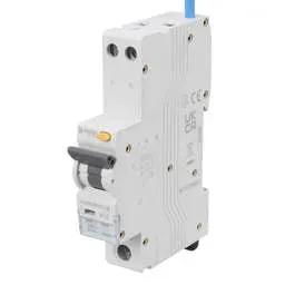 Electrical Lighting Scolmore Click Elucian 10A 1P+SN 1 Module Bidirectional B Curve 6kA 30mA Type A RCBO - Electrical Lighting Scolmore Click Elucian 10A 1P+SN 1 Module Bidirectional B Curve 6kA 30mA Type A RCBO