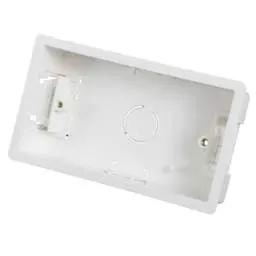 DRYLINING Scolmore Click Essentials 2 Gang Dry Lining Box 35mm - DRYLINING Scolmore Click Essentials 2 Gang Dry Lining Box 35mm