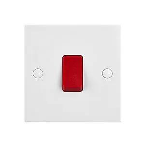 White Edge Square Edge 45A 1G DP Switch - White Edge Square Edge 45A 1G DP Switch