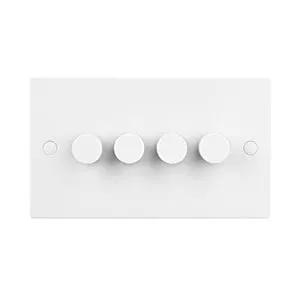 White Edge Square Edge 4G LED Dimmer 5-100W - White Edge Square Edge 4G LED Dimmer 5-100W