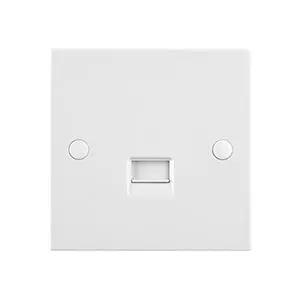 White Edge Square Edge Telephone Master Socket - White Edge Square Edge Telephone Master Socket