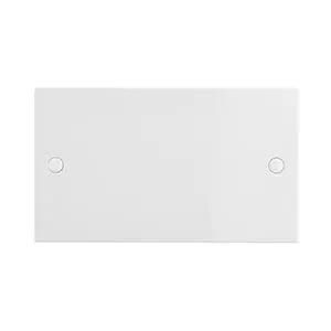 White Edge Square Edge 2G Blanking Plate - White Edge Square Edge 2G Blanking Plate