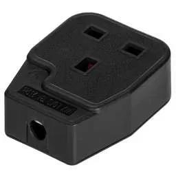 Extension Leads LGA Selectric 13A 1 Gang Trailing Socket Black - Extension Leads LGA Selectric 13A 1 Gang Trailing Socket Black