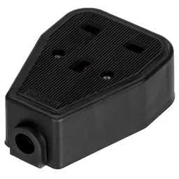 Extension Leads LGA Selectric 13A 1 Gang Heavy Duty Trailing Socket Black - Extension Leads LGA Selectric 13A 1 Gang Heavy Duty Trailing Socket Black