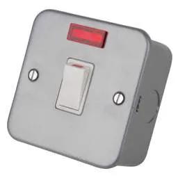 pvc back boxes LGA Selectric 20A DP Switch with Neon Metal Clad - pvc back boxes LGA Selectric 20A DP Switch with Neon Metal Clad