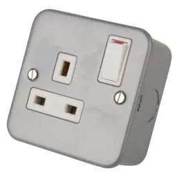 pvc back boxes LGA Selectric 13A DP 1 Gang Socket Metal Clad - pvc back boxes LGA Selectric 13A DP 1 Gang Socket Metal Clad