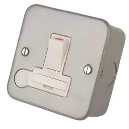 pvc back boxes LGA Selectric - 13A DP Switched Fused Spur with Flex Outlet Metal Clad - pvc back boxes LGA Selectric - 13A DP Switched Fused Spur with Flex Outlet Metal Clad