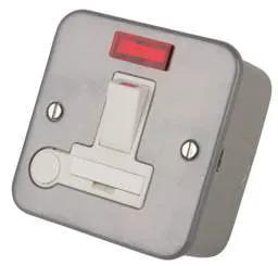 pvc back boxes LGA Selectric - 13A DP Switched Fused Spur with Neon and Flex Outlet Metal Clad - pvc back boxes LGA Selectric - 13A DP Switched Fused Spur with Neon and Flex Outlet Metal Clad