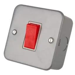 pvc back boxes LGA Selectric 45A DP 1 Gang Switch Metal Clad - pvc back boxes LGA Selectric 45A DP 1 Gang Switch Metal Clad