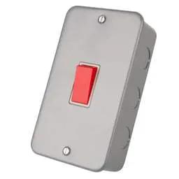 pvc back boxes LGA Selectric 45A DP 2 Gang Vertical Switch Metal Clad - pvc back boxes LGA Selectric 45A DP 2 Gang Vertical Switch Metal Clad