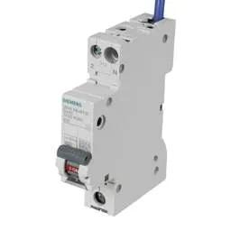 Electrical Lighting Siemens 32A 1P+N 1 Module B Curve 6kA 30mA Type A AFDD Combined RCBO - Electrical Lighting Siemens 32A 1P+N 1 Module B Curve 6kA 30mA Type A AFDD Combined RCBO