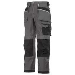 workwear Snickers 35W 35L Craftsmen Trousers Muted Grey / Black - Workwear workwear Snickers 35W 35L Craftsmen Trousers Muted Grey / Black Workwear