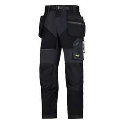 workwear Snickers 36W 30L FlexiWork Ripstop Holster Trousers Black - Workwear workwear Snickers 36W 30L FlexiWork Ripstop Holster Trousers Black Workwear
