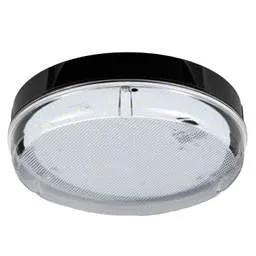 EMERGECNY LIGHTING Xcite X1 8W - 16W LED CCT Circular Emergency Bulkhead Black / Prismatic - EMERGECNY LIGHTING Xcite X1 8W - 16W LED CCT Circular Emergency Bulkhead Black / Prismatic