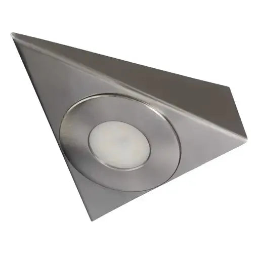 TRAINGLE LIGHTS Xcite 3W LED Triangle Surface CCT Cabinet Light Satin Nickel - TRAINGLE LIGHTS Xcite 3W LED Triangle Surface CCT Cabinet Light Satin Nickel