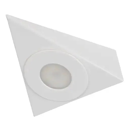 TRAINGLE LIGHTS Xcite 3W LED Triangle Recessed or Surface CCT Cabinet Light White - TRAINGLE LIGHTS Xcite 3W LED Triangle Recessed or Surface CCT Cabinet Light White