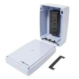 Extension Leads Timeguard Outdoor Mini Connector Box IP65 with 13A 2 Gang Socket Strip - Extension Leads Timeguard Outdoor Mini Connector Box IP65 with 13A 2 Gang Socket Strip