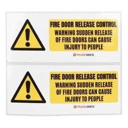 label sign Trade-Docs Fire Alarm Mixed Label Pack - label sign Trade-Docs Fire Alarm Mixed Label Pack