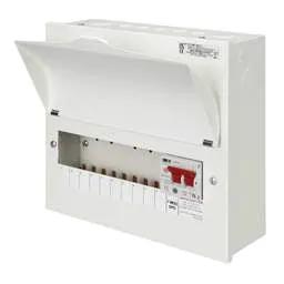 Electrical Lighting Wylex 10 Way 100A Isolator Incomer Metal Clad Consumer Unit with Type 2 SPD - Electrical Lighting Wylex 10 Way 100A Isolator Incomer Metal Clad Consumer Unit with Type 2 SPD