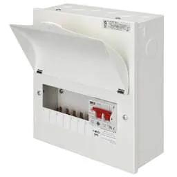 Electrical Lighting Wylex 7 Way 100A Isolator Incomer Metal Clad Consumer Unit with Type 2 SPD - Electrical Lighting Wylex 7 Way 100A Isolator Incomer Metal Clad Consumer Unit with Type 2 SPD