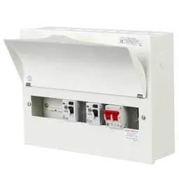Electrical Lighting Wylex 10 Way Flexible Dual Type A 80A RCD Metal Clad Consumer Unit - Electrical Lighting Wylex 10 Way Flexible Dual Type A 80A RCD Metal Clad Consumer Unit