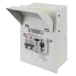 Electrical Lighting Wylex Metal Clad Garage Unit with 63A Type A RCD and 6A and 16A MCB - Electrical Lighting Wylex Metal Clad Garage Unit with 63A Type A RCD and 6A and 16A MCB
