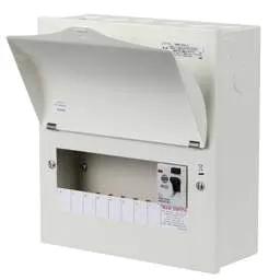 Electrical Lighting Wylex 8 Way 100A 30mA Type A RCD Incomer Metal Clad Consumer Unit - Electrical Lighting Wylex 8 Way 100A 30mA Type A RCD Incomer Metal Clad Consumer Unit