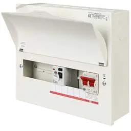 Electrical Lighting Wylex 9 Way Flexible Type A 80A RCD Split Load Metal Clad Consumer Unit - Electrical Lighting Wylex 9 Way Flexible Type A 80A RCD Split Load Metal Clad Consumer Unit
