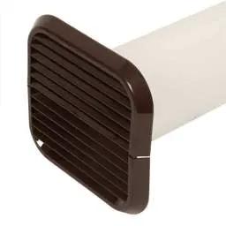 a grilles Xpelair 100mm 4" Simply Silent Easy-Fit Square Wall Kit Brown - a grilles Xpelair 100mm 4" Simply Silent Easy-Fit Square Wall Kit Brown